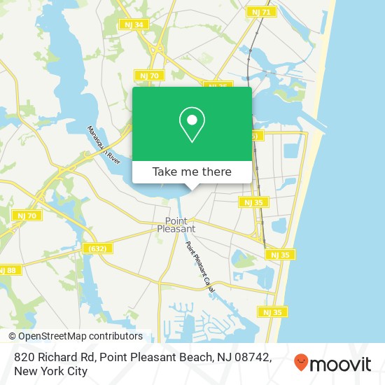 820 Richard Rd, Point Pleasant Beach, NJ 08742 map