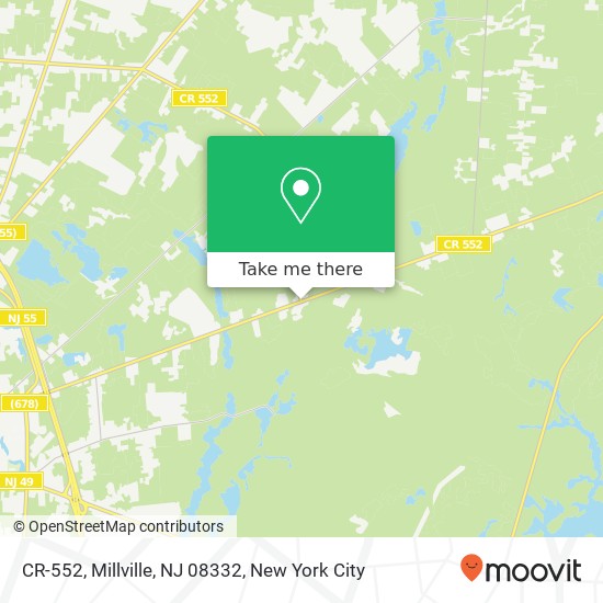 CR-552, Millville, NJ 08332 map