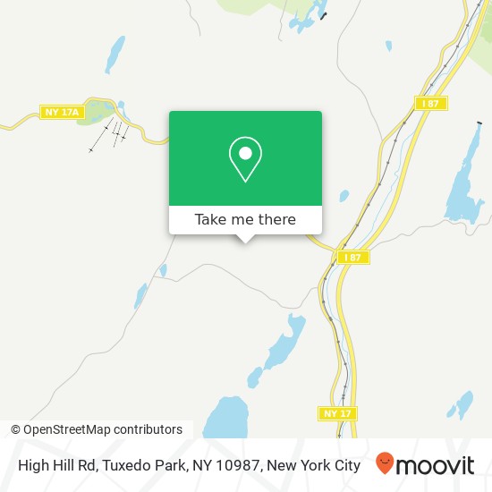 High Hill Rd, Tuxedo Park, NY 10987 map