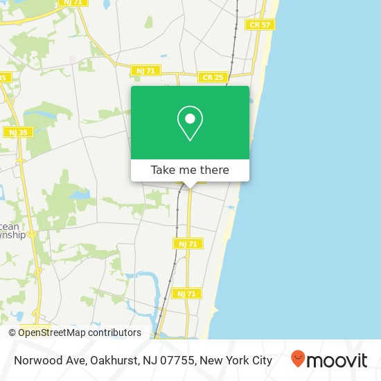 Norwood Ave, Oakhurst, NJ 07755 map