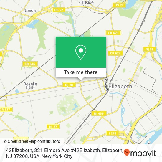 42Elizabeth, 321 Elmora Ave #42Elizabeth, Elizabeth, NJ 07208, USA map