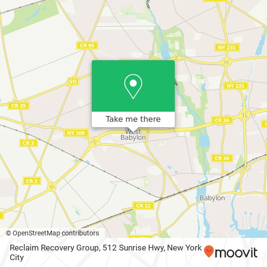 Mapa de Reclaim Recovery Group, 512 Sunrise Hwy