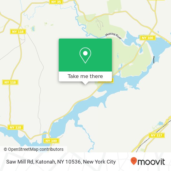 Mapa de Saw Mill Rd, Katonah, NY 10536
