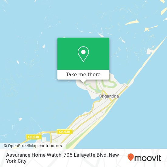 Mapa de Assurance Home Watch, 705 Lafayette Blvd