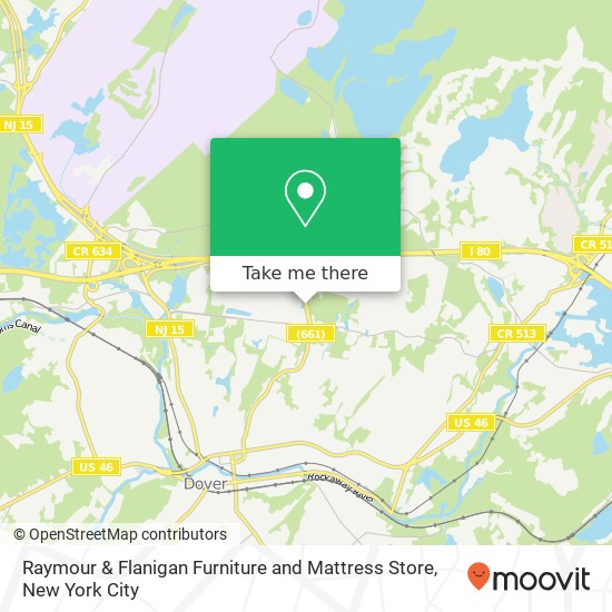 Mapa de Raymour & Flanigan Furniture and Mattress Store, 301 Mount Hope Ave