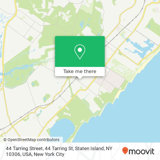 Mapa de 44 Tarring Street, 44 Tarring St, Staten Island, NY 10306, USA