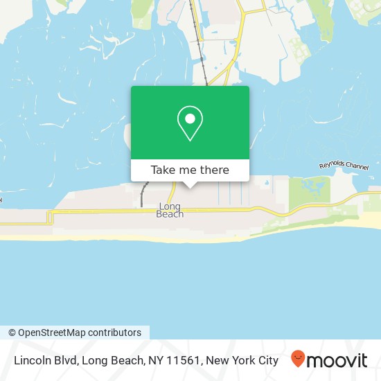 Mapa de Lincoln Blvd, Long Beach, NY 11561