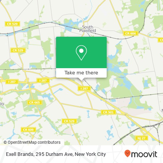 Mapa de Exell Brands, 295 Durham Ave
