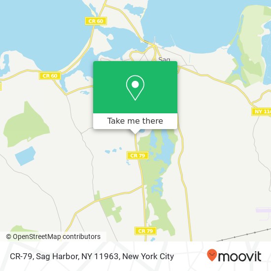 Mapa de CR-79, Sag Harbor, NY 11963