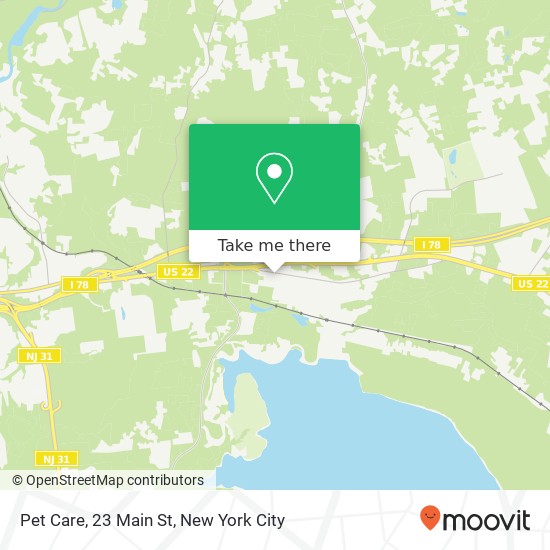 Mapa de Pet Care, 23 Main St