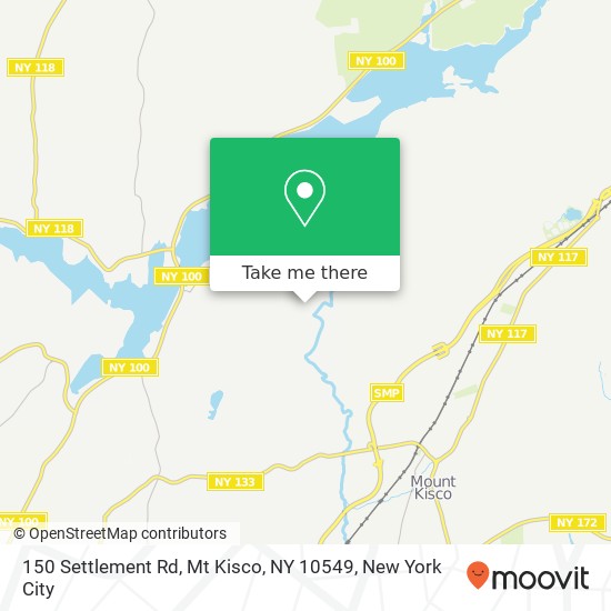 Mapa de 150 Settlement Rd, Mt Kisco, NY 10549