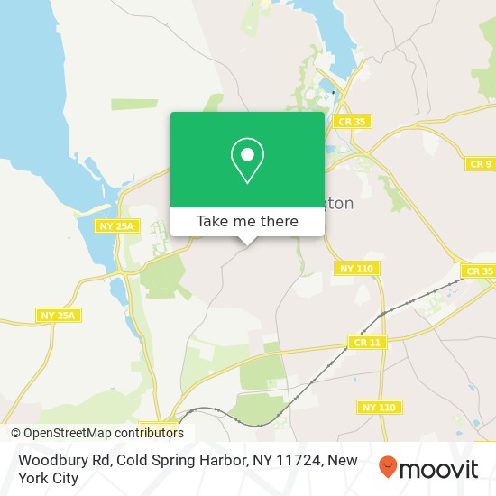 Mapa de Woodbury Rd, Cold Spring Harbor, NY 11724
