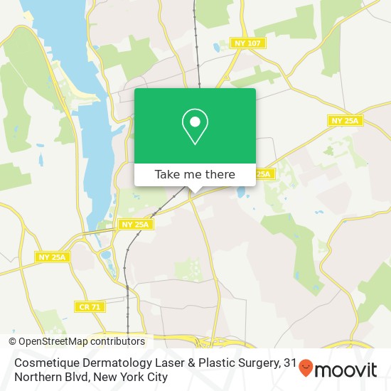 Cosmetique Dermatology Laser & Plastic Surgery, 31 Northern Blvd map