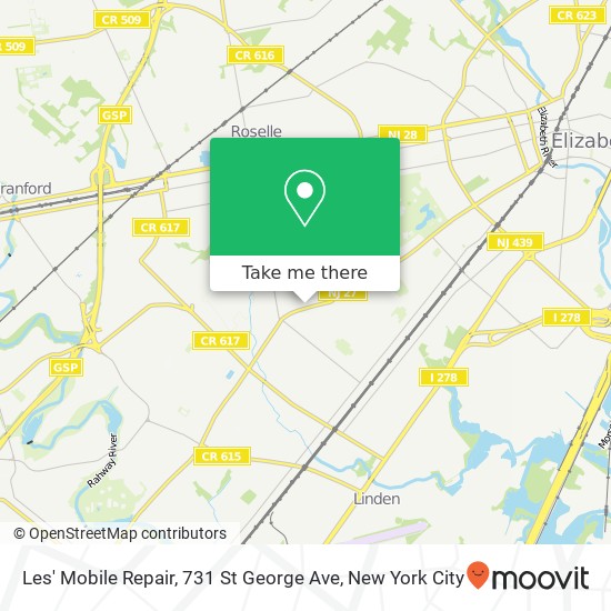 Les' Mobile Repair, 731 St George Ave map