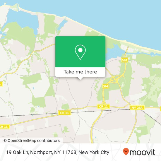 19 Oak Ln, Northport, NY 11768 map