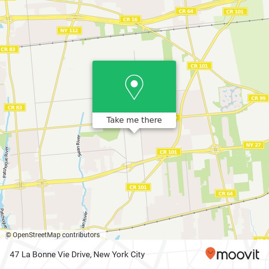 Mapa de 47 La Bonne Vie Drive