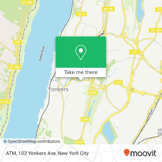 ATM, 102 Yonkers Ave map