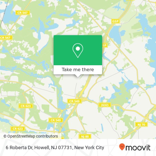6 Roberta Dr, Howell, NJ 07731 map