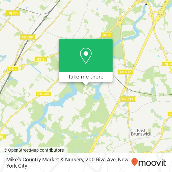 Mapa de Mike's Country Market & Nursery, 200 Riva Ave