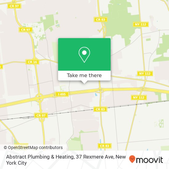 Mapa de Abstract Plumbing & Heating, 37 Rexmere Ave