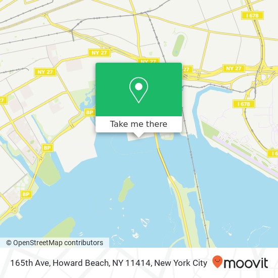 Mapa de 165th Ave, Howard Beach, NY 11414