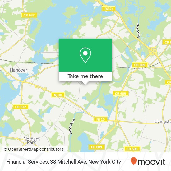 Mapa de Financial Services, 38 Mitchell Ave