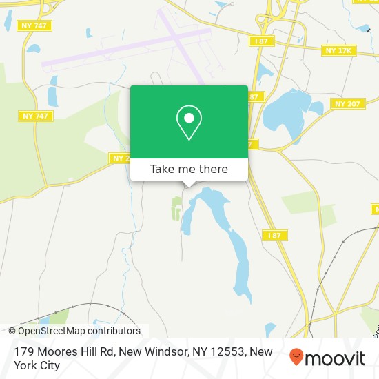 Mapa de 179 Moores Hill Rd, New Windsor, NY 12553