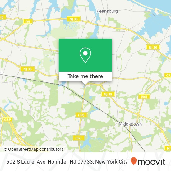 602 S Laurel Ave, Holmdel, NJ 07733 map