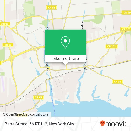 Barre Strong, 66 RT-112 map