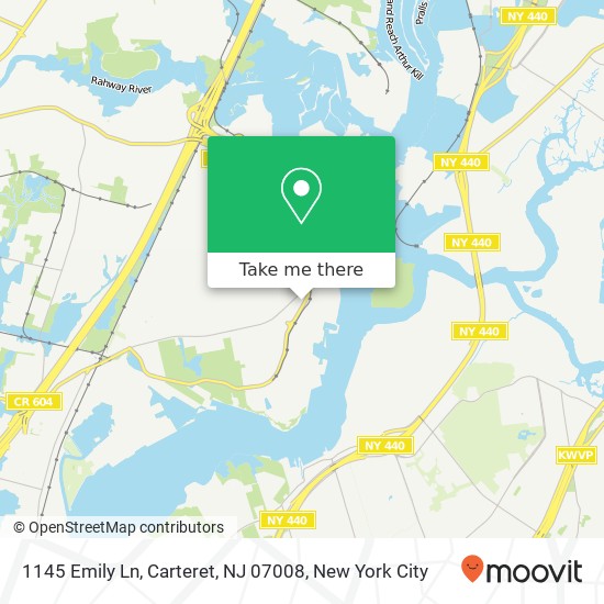 1145 Emily Ln, Carteret, NJ 07008 map
