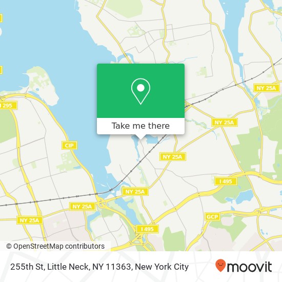 Mapa de 255th St, Little Neck, NY 11363