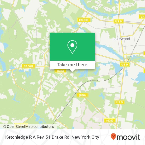 Mapa de Ketchledge R A Rev, 51 Drake Rd