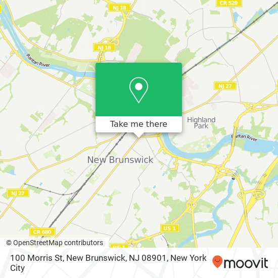 100 Morris St, New Brunswick, NJ 08901 map