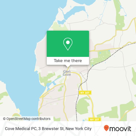 Cove Medical PC, 3 Brewster St map