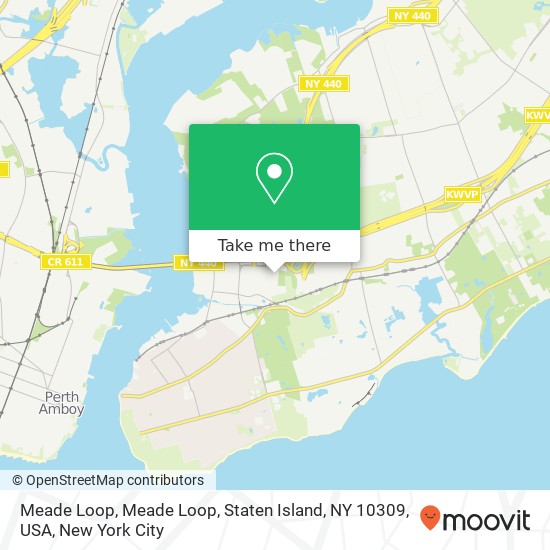 Mapa de Meade Loop, Meade Loop, Staten Island, NY 10309, USA