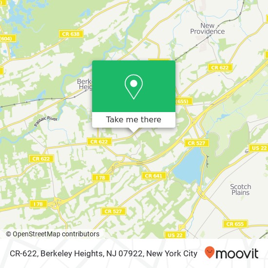 CR-622, Berkeley Heights, NJ 07922 map