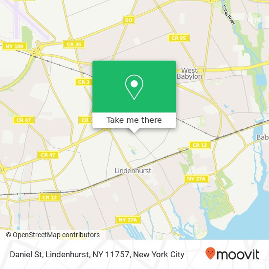 Daniel St, Lindenhurst, NY 11757 map