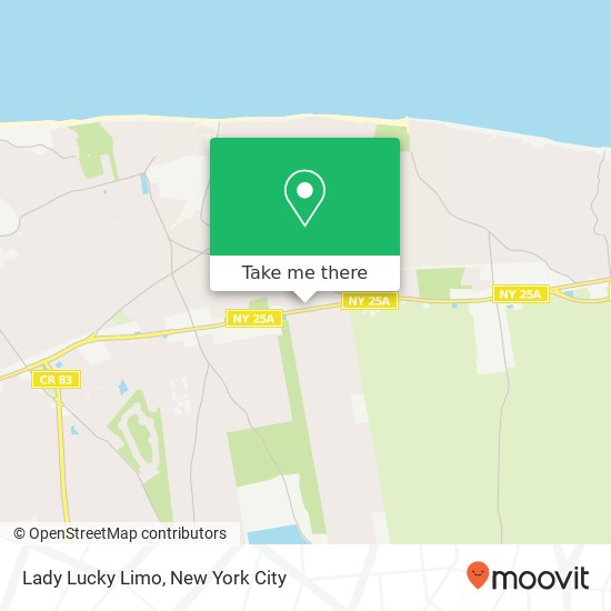 Mapa de Lady Lucky Limo