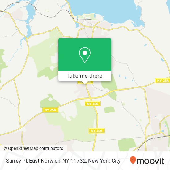 Mapa de Surrey Pl, East Norwich, NY 11732