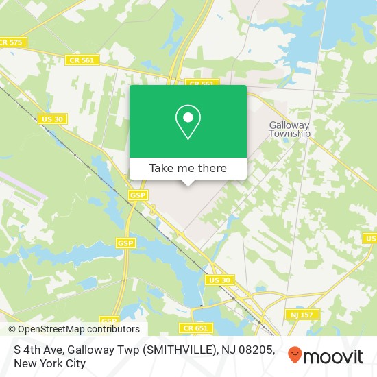 S 4th Ave, Galloway Twp (SMITHVILLE), NJ 08205 map