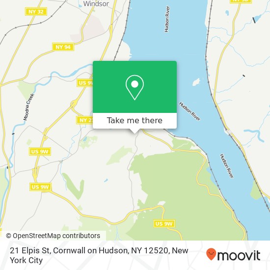 21 Elpis St, Cornwall on Hudson, NY 12520 map