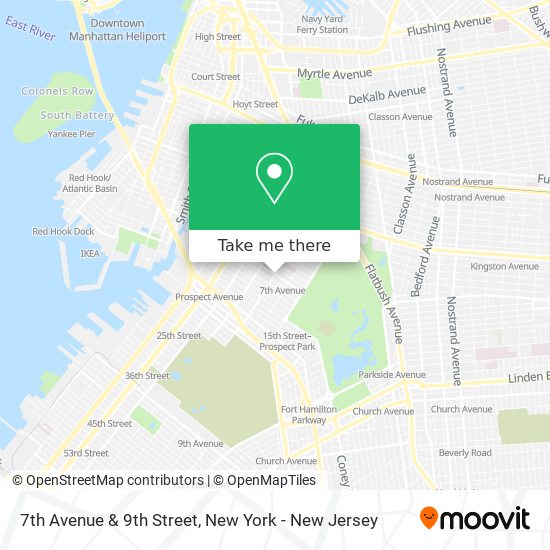 Mapa de 7th Avenue & 9th Street