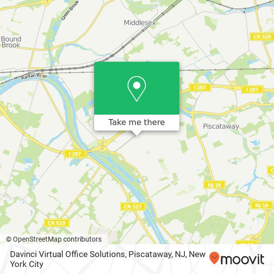 Davinci Virtual Office Solutions, Piscataway, NJ map