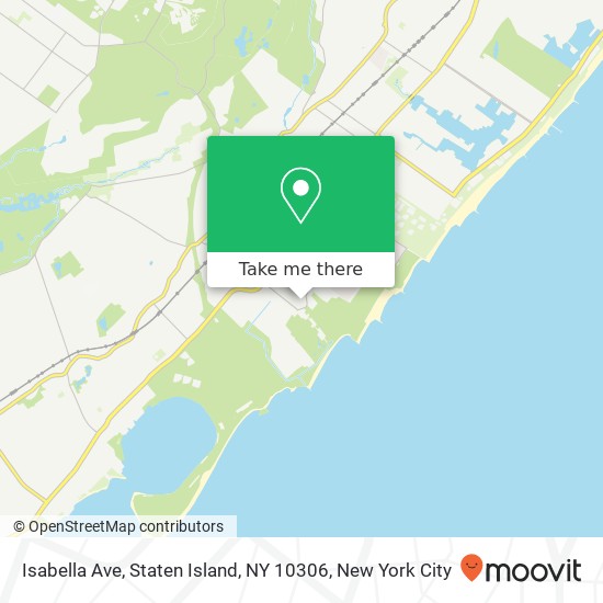 Mapa de Isabella Ave, Staten Island, NY 10306