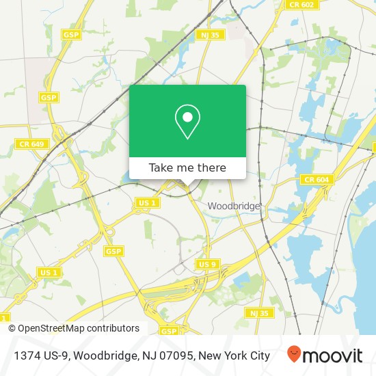 1374 US-9, Woodbridge, NJ 07095 map