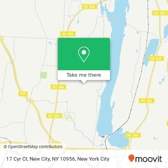 Mapa de 17 Cyr Ct, New City, NY 10956