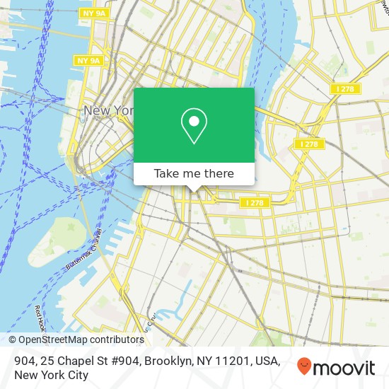 904, 25 Chapel St #904, Brooklyn, NY 11201, USA map