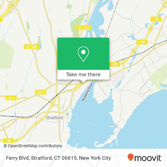 Mapa de Ferry Blvd, Stratford, CT 06615