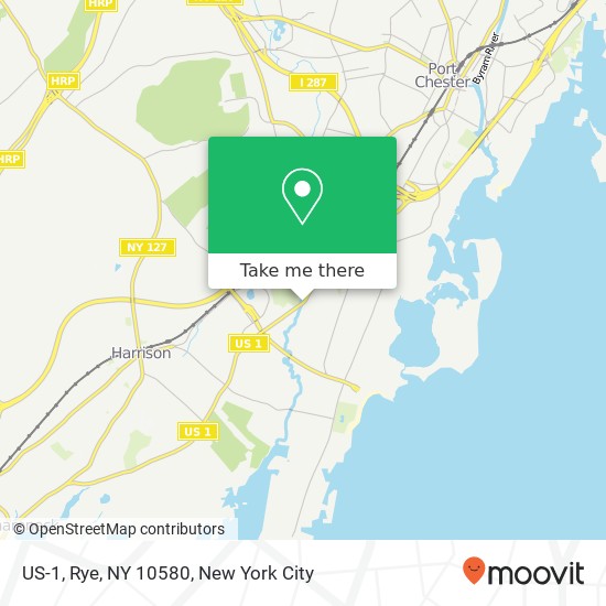US-1, Rye, NY 10580 map