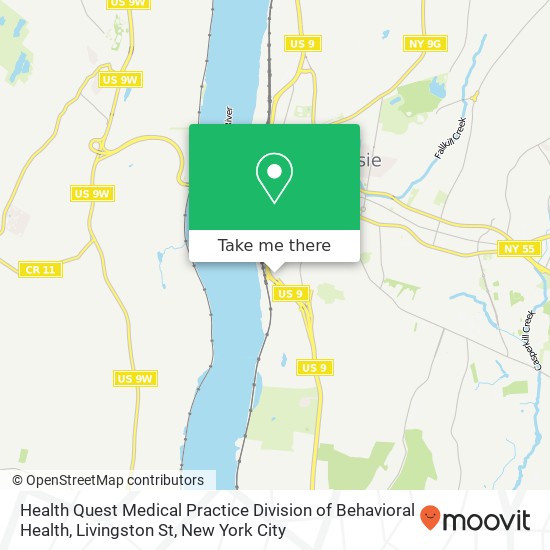 Mapa de Health Quest Medical Practice Division of Behavioral Health, Livingston St